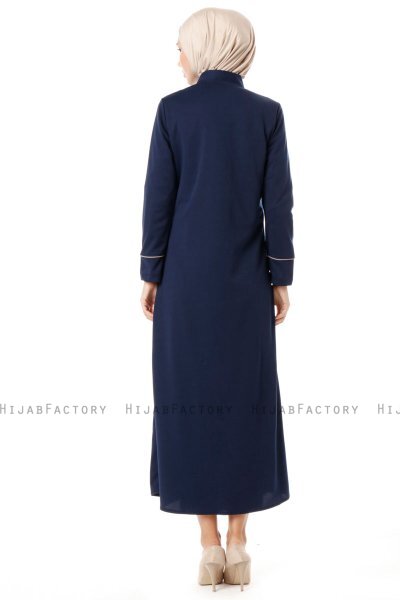 Lylah - Marinblå Abaya - Miss Cazibe