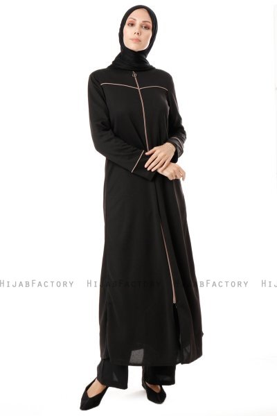 Lylah - Svart Abaya - Miss Cazibe