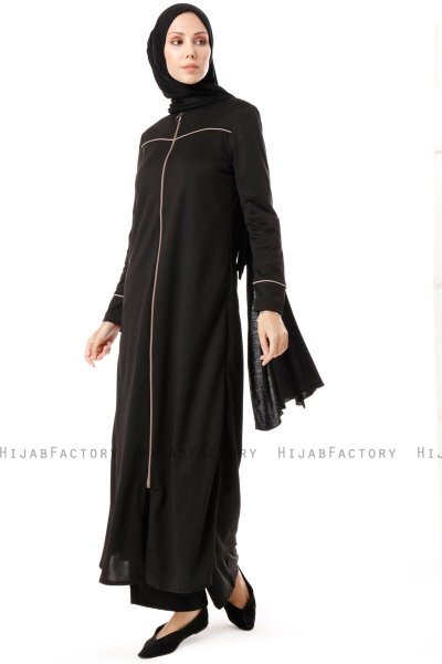 Lylah - Svart Abaya - Miss Cazibe