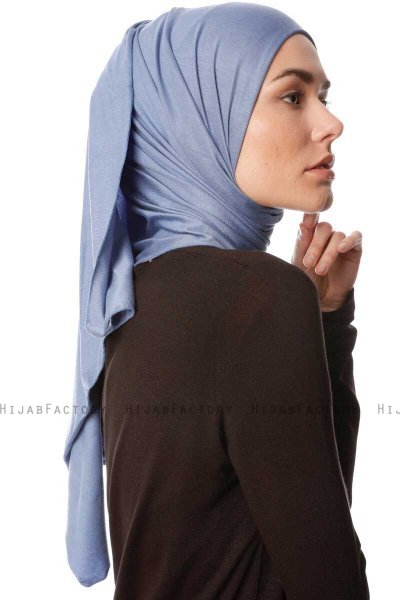 Melek - Indigo Premium Jersey Hijab - Ecardin