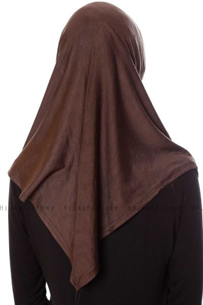 Mia - Brun One-Piece Al Amira Hijab - Ecardin