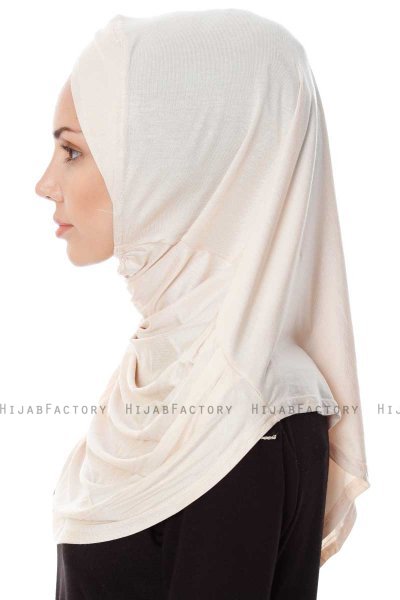 Mia - Ljus Beige One-Piece Al Amira Hijab - Ecardin