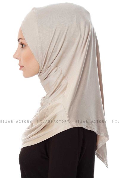 Mia - Ljus Taupe One-Piece Al Amira Hijab - Ecardin
