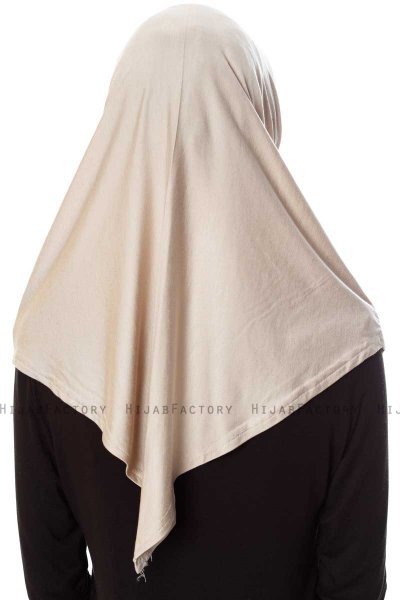 Mia - Ljus Taupe One-Piece Al Amira Hijab - Ecardin