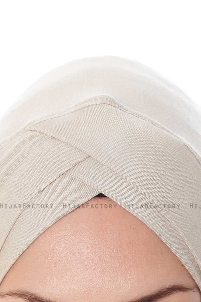 Mia - Ljus Taupe One-Piece Al Amira Hijab - Ecardin