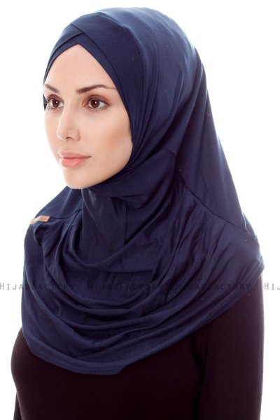 Mia - Marinblå One-Piece Al Amira Hijab - Ecardin