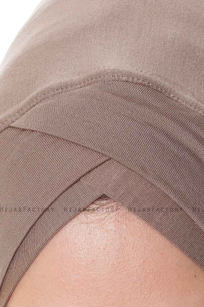Mia - Mörk Taupe One-Piece Al Amira Hijab - Ecardin