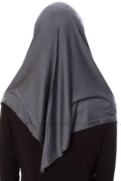 Mia - Mörkgrå One-Piece Al Amira Hijab - Ecardin