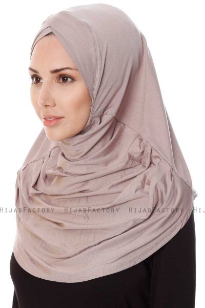 Mia - Stengrå One-Piece Al Amira Hijab - Ecardin