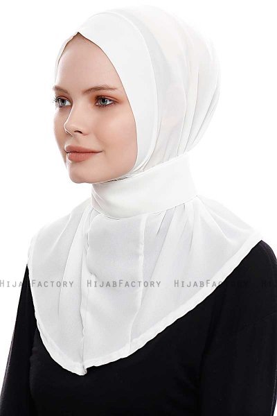 Narin - Creme Praktisk One Piece Crepe Hijab