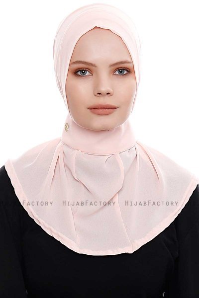 Narin - Rosa Praktisk One Piece Crepe Hijab