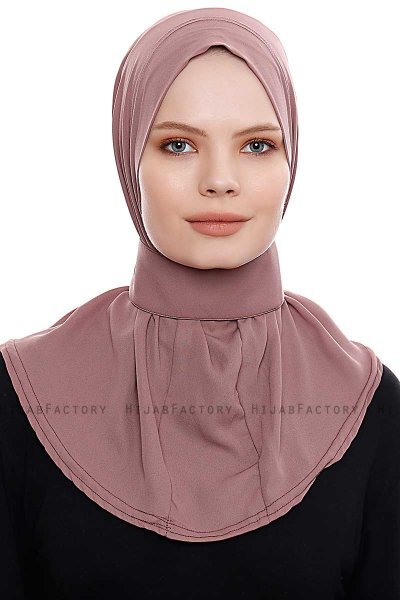Narin - Rose Pink Praktisk One Piece Crepe Hijab