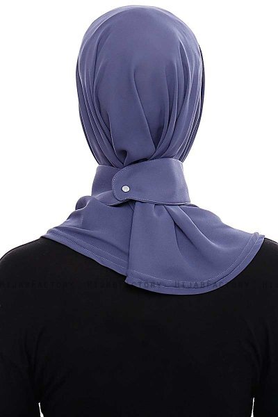 Narin - Royal Blue Praktisk One Piece Crepe Hijab
