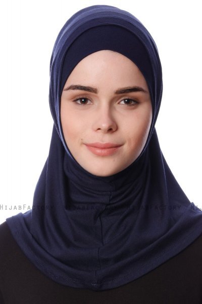 Nehir - Marinblå 2-Piece Al Amira Hijab