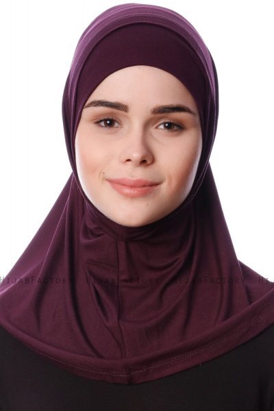 Nehir - Plommon 2-Piece Al Amira Hijab