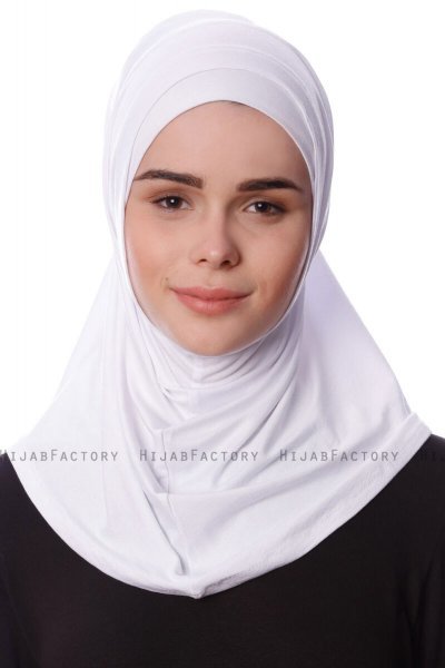 Nehir - Vit 2-Piece Al Amira Hijab