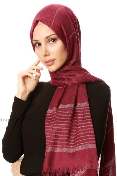 Nihal - Vinröd Hijab - Özsoy