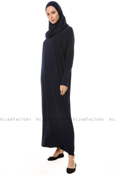 Nisa - Marinblå Bönedräkt - Miss Halima