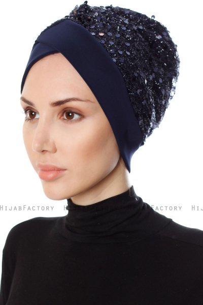 Nurten - Marinblå Turban