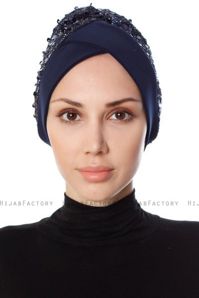 Nurten - Marinblå Turban