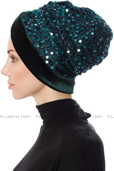 Nurten - Mörkgrön Turban