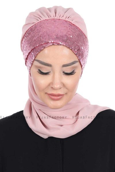 Olga - Gammelrosa & Gammelrosa Praktisk Hijab