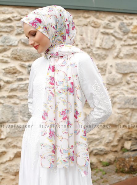 Pariza - Gul Mönstrad Hijab
