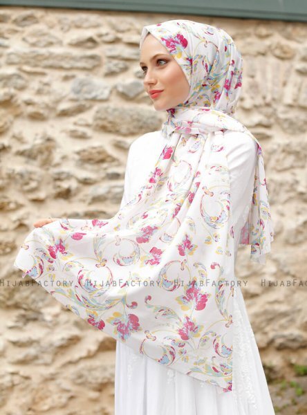 Pariza - Gul Mönstrad Hijab