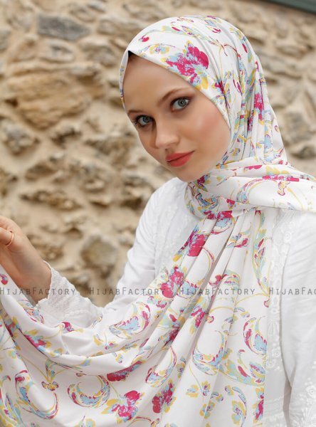 Pariza - Gul Mönstrad Hijab