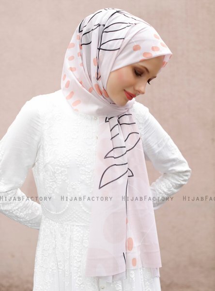 Pariza - Gammelrosa Mönstrad Hijab