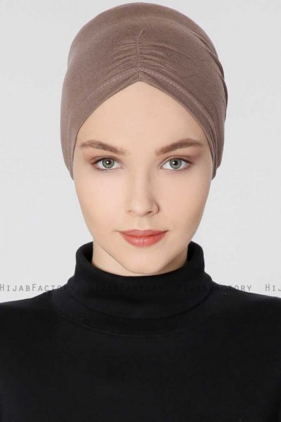 Pileli Mörk Taupe Criss Cross Underslöja 200609b