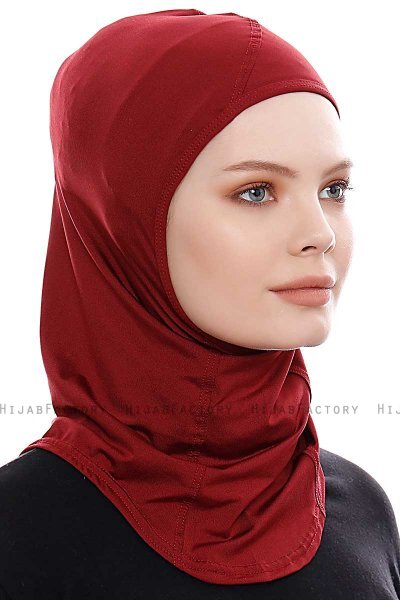Pinar - Bordeaux Sport Hijab - Ecardin