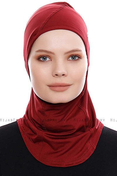 Pinar - Bordeaux Sport Hijab - Ecardin