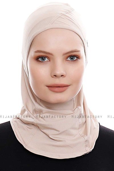 Pinar - Ljus Taupe Sport Hijab - Ecardin