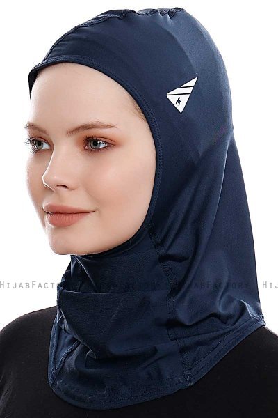 Pinar - Marinblå Sport Hijab - Ecardin