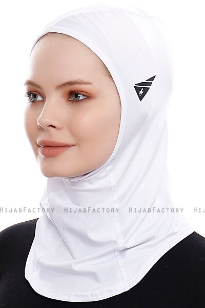 Pinar - Vit Sport Hijab - Ecardin