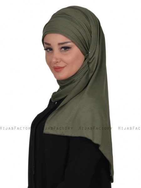 Rebecca Khaki Bomull Turban Ayse Turban 322306b