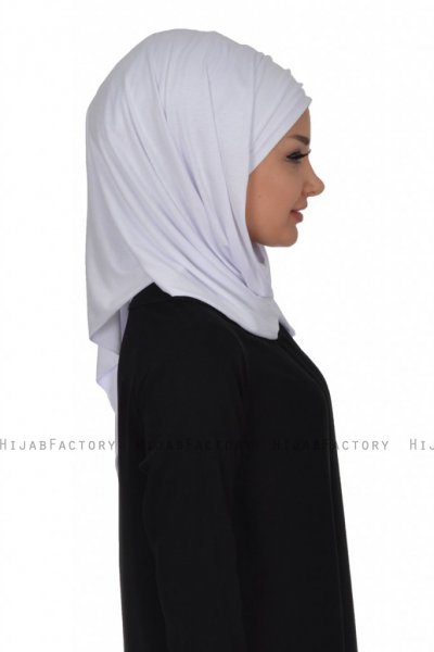 Rebecca - Vit Bomull Turban - Ayse Turban