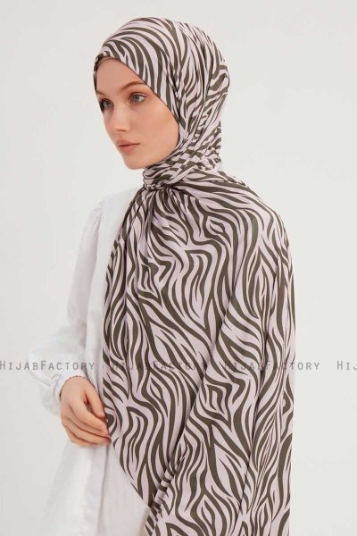 Hafiz - Beige Mönstrad Hijab