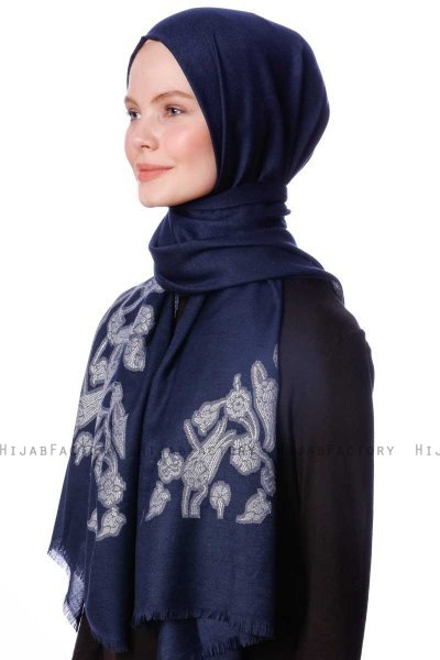 Roshan - Marinblå Hijab - Özsoy