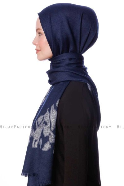 Roshan - Marinblå Hijab - Özsoy