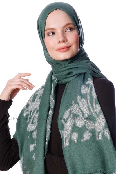 Roshan - Mörkgrön Hijab - Özsoy