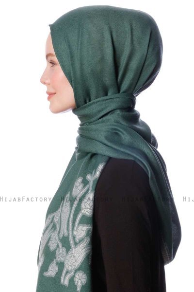 Roshan - Mörkgrön Hijab - Özsoy
