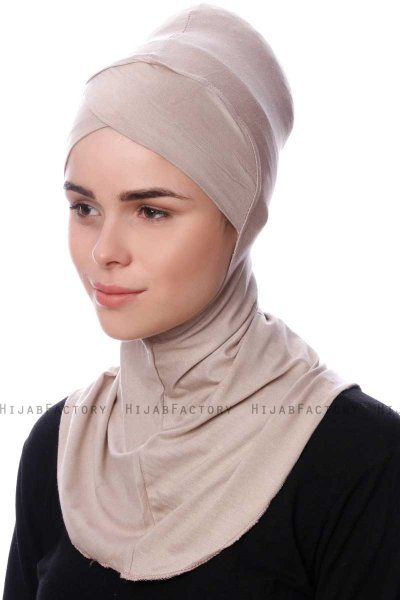 Safiye - Ljus Taupe Ninja Underslöja - Ecardin
