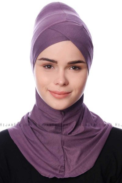 Safiye - Mörklila Ninja Underslöja - Ecardin