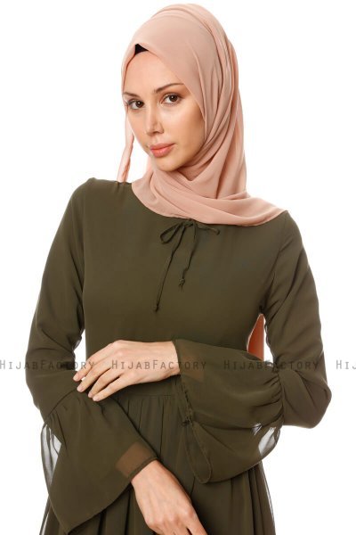 Samiya - Khaki Chiffon Klänning - Burun