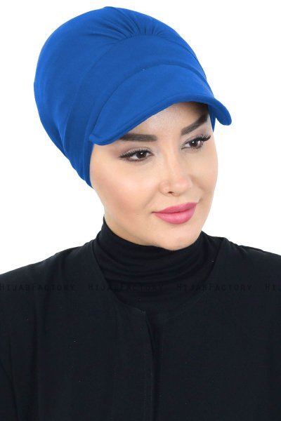 Sandra - Blå Bomull Turban - Ayse Turban