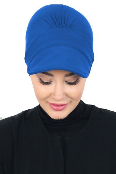 Sandra - Blå Bomull Turban - Ayse Turban
