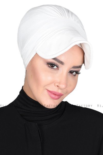 Sandra - Creme Bomull Turban - Ayse Turban