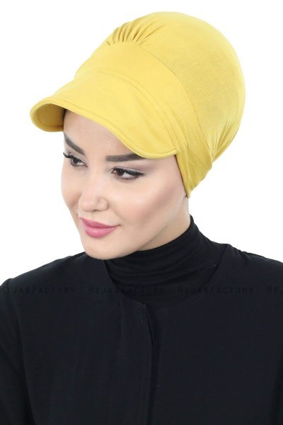 Sandra - Senapsgul Bomull Turban - Ayse Turban